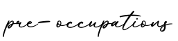 单词pre-occupations书写
