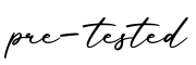 单词pre-tested书写