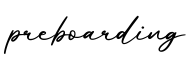 单词preboarding书写
