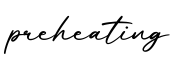 单词preheating书写