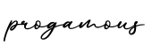 单词progamous书写