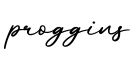 单词proggins书写