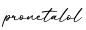 单词pronetalol书写