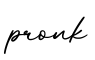 单词pronk书写