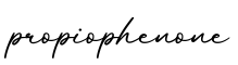 单词propiophenone书写