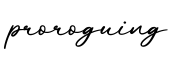 单词proroguing书写