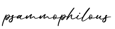 单词psammophilous书写