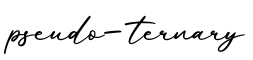 单词pseudo-ternary书写