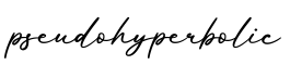 单词pseudohyperbolic书写