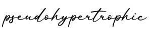 单词pseudohypertrophic书写