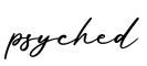 单词psyched书写