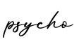单词psycho书写