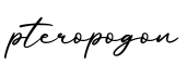 单词pteropogon书写