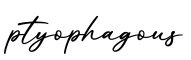 单词ptyophagous书写
