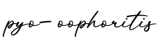 单词pyo-oophoritis书写