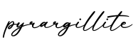 单词pyrargillite书写