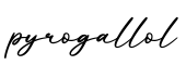 单词pyrogallol书写