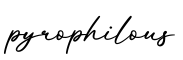 单词pyrophilous书写