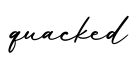 单词quacked书写