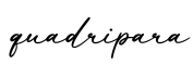 单词quadripara书写