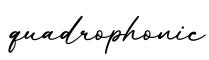 单词quadrophonic书写