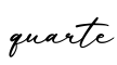 单词quarte书写