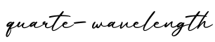 单词quarte-wavelength书写