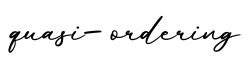 单词quasi-ordering书写