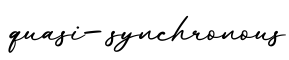 单词quasi-synchronous书写