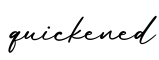 单词quickened书写