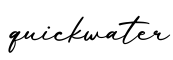 单词quickwater书写