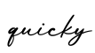 单词quicky书写