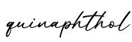 单词quinaphthol书写