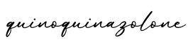 单词quinoquinazolone书写