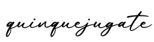 单词quinquejugate书写