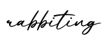 单词rabbiting书写