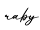 单词raby书写