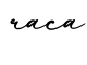单词raca书写