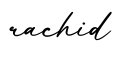 单词rachid书写