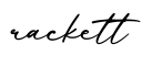 单词rackett书写