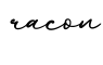 单词racon书写