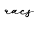 单词racs书写