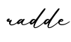 单词radde书写