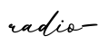 单词radio-书写