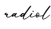 单词radiol书写