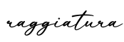 单词raggiatura书写