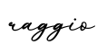 单词raggio书写