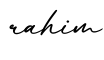 单词rahim书写