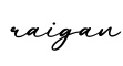 单词raigan书写