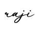 单词raji书写